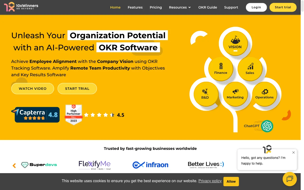 10xWinners OKR — preview screenshot