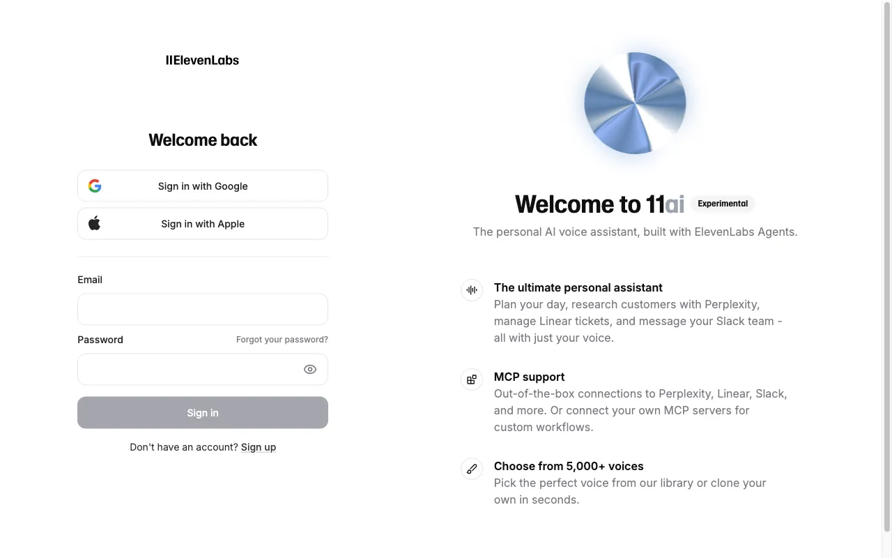 ElevenLabs — preview screenshot