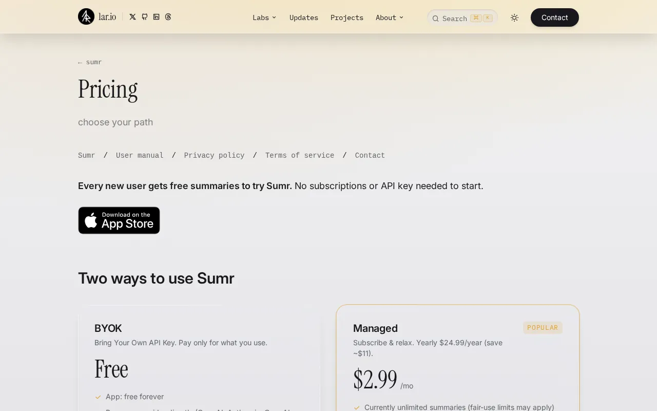 1ar.io — pricing page