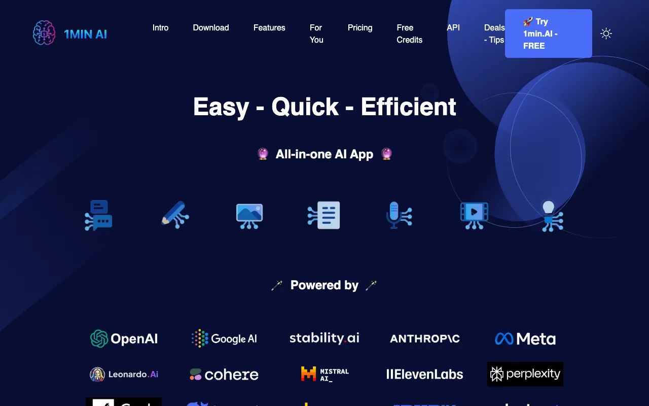 1min.AI — preview screenshot
