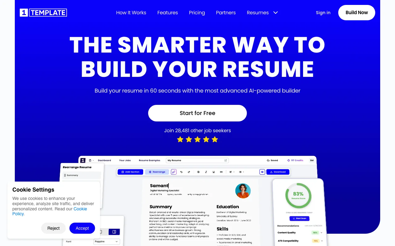 1Template — preview screenshot