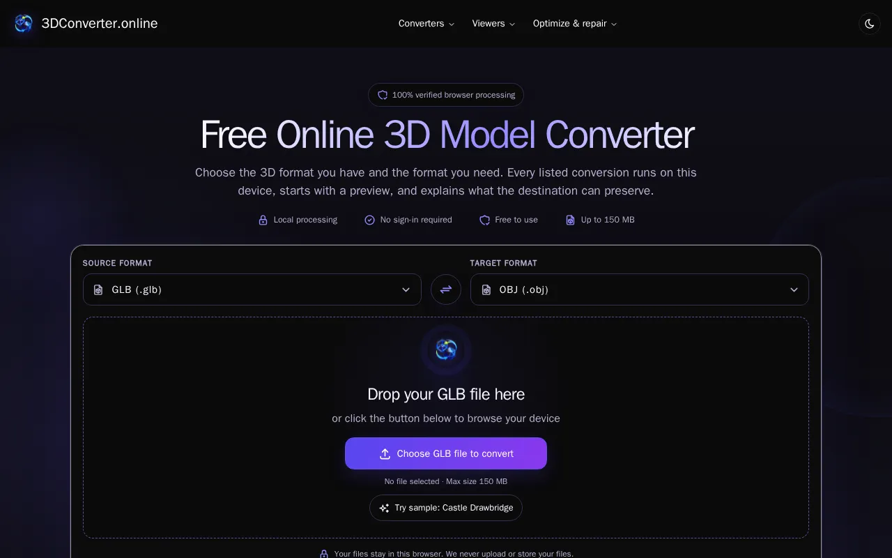 3dconverter — preview screenshot