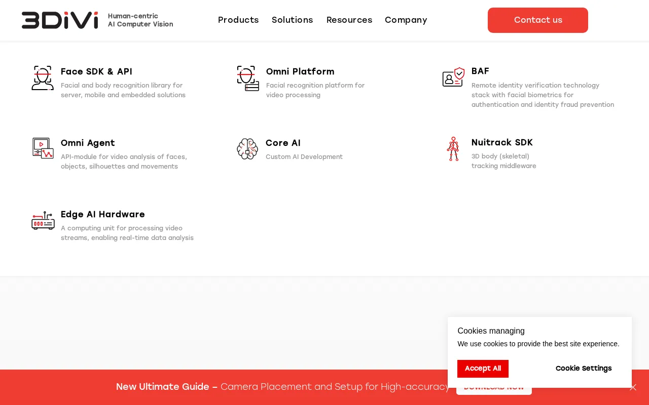 3DiVi Face SDK — preview screenshot