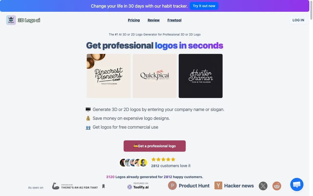 3D Logo ai — preview screenshot
