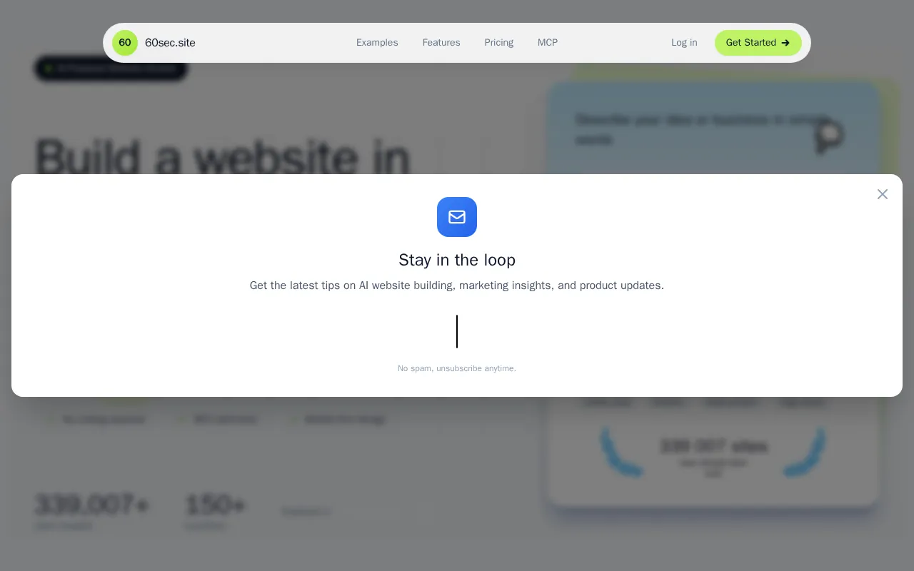 60sec.site — preview screenshot