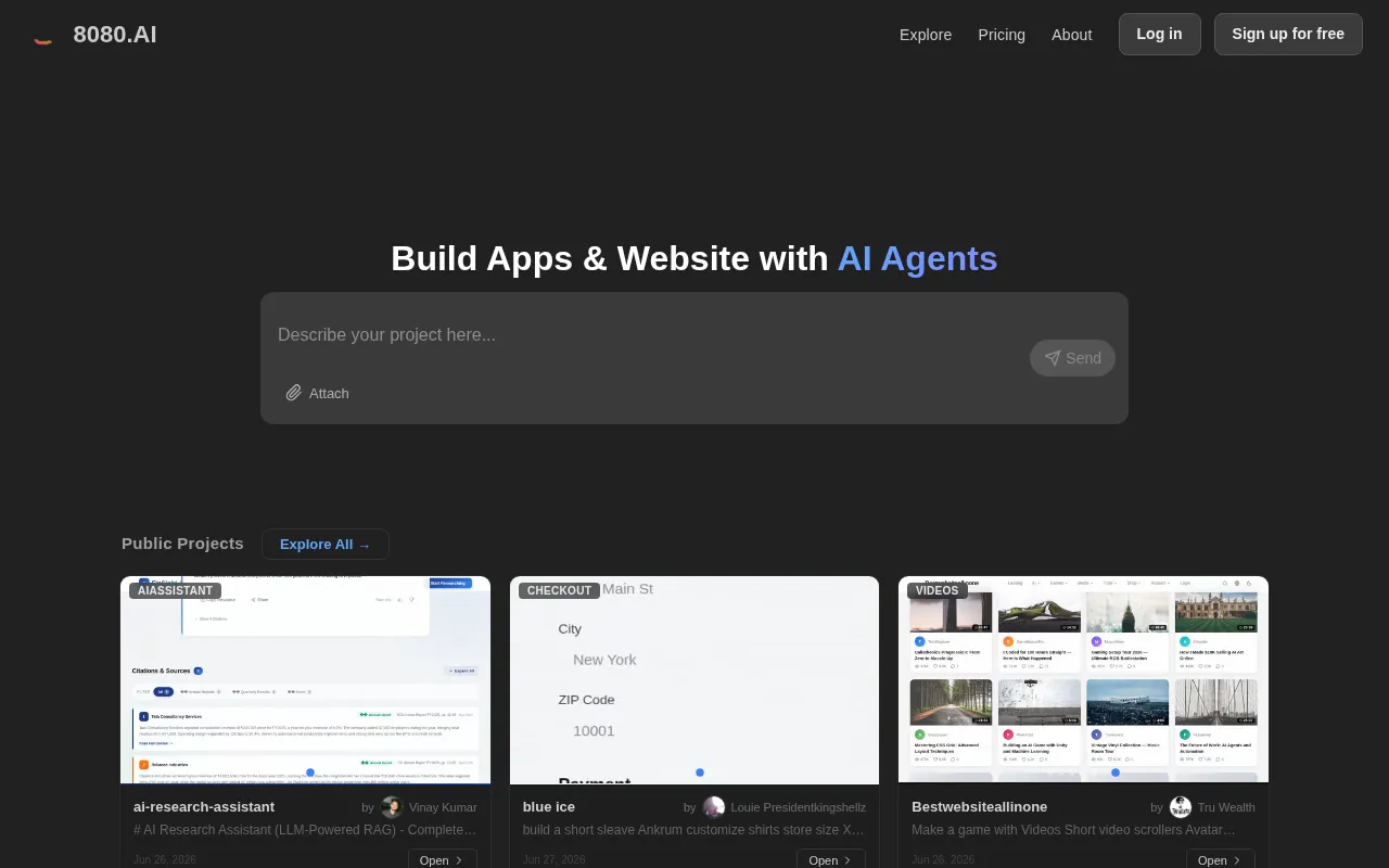 8080.ai — preview screenshot