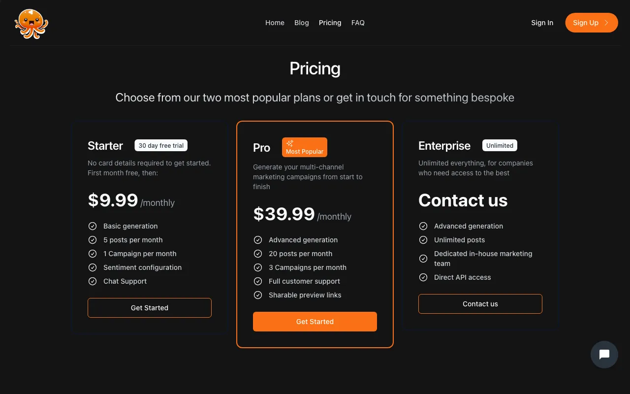 8arms — pricing page