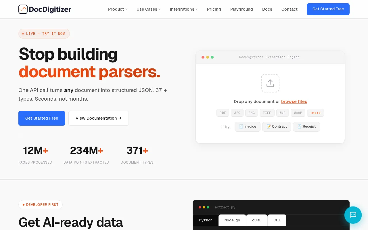 DocDigitizer — preview screenshot