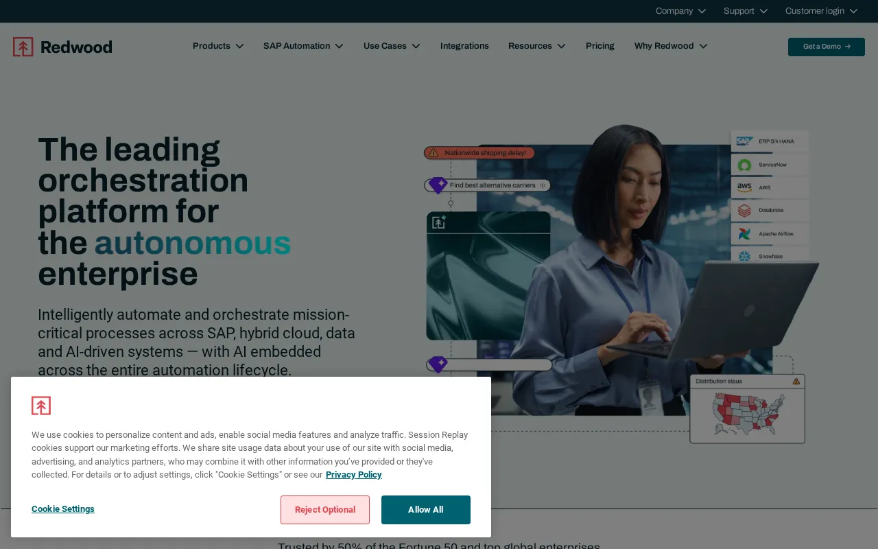 Redwood RunMyJobs — preview screenshot