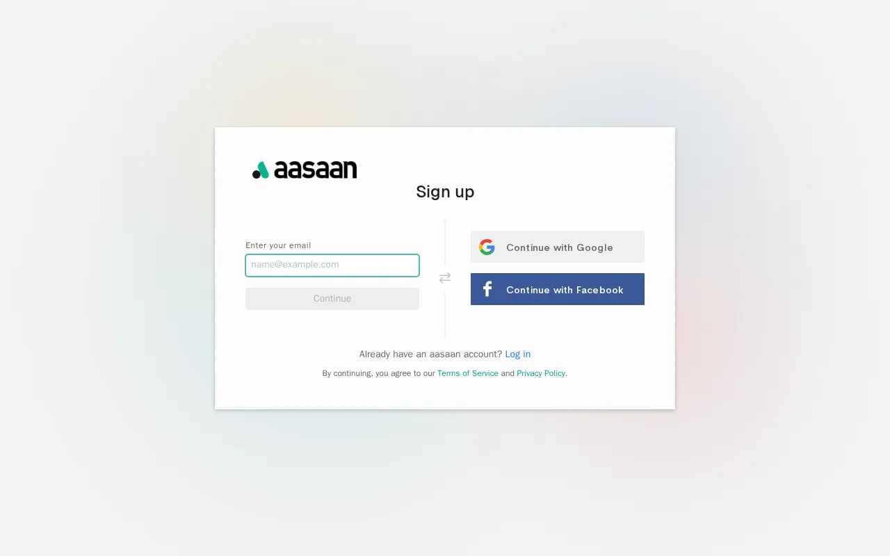 aasaan — preview screenshot