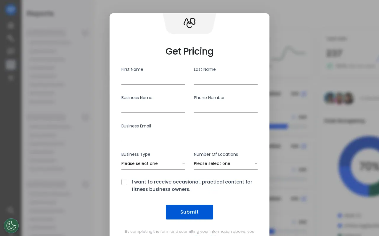 ABC Fitness — pricing page
