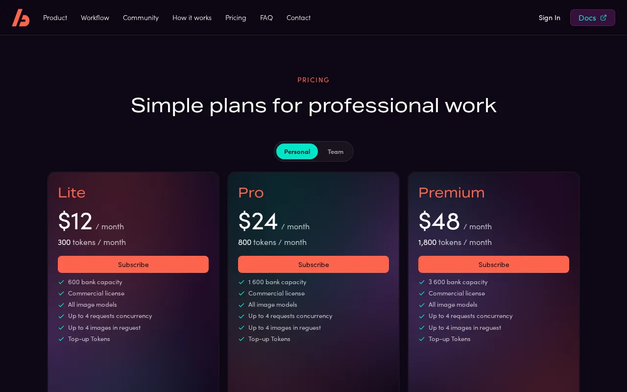ABrush — pricing page