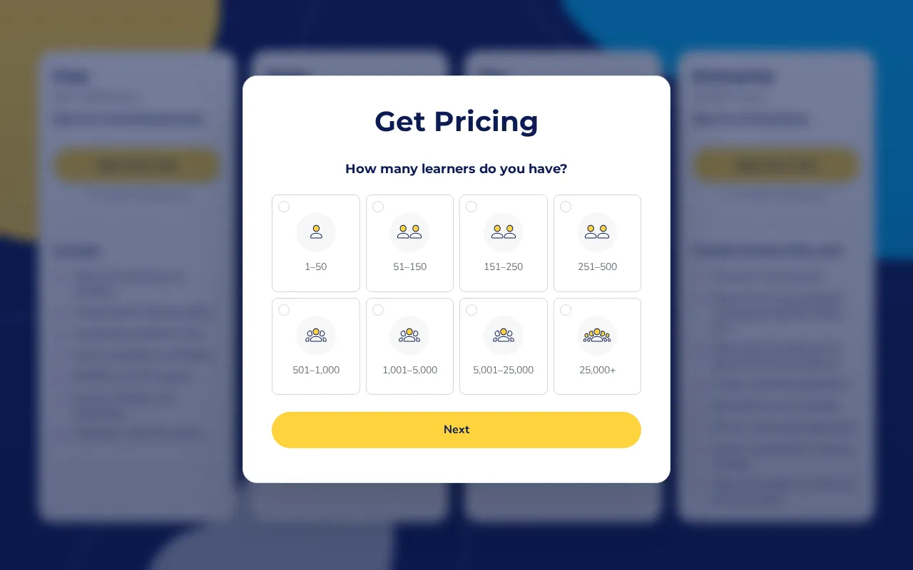 Absorb LMS Software — pricing page