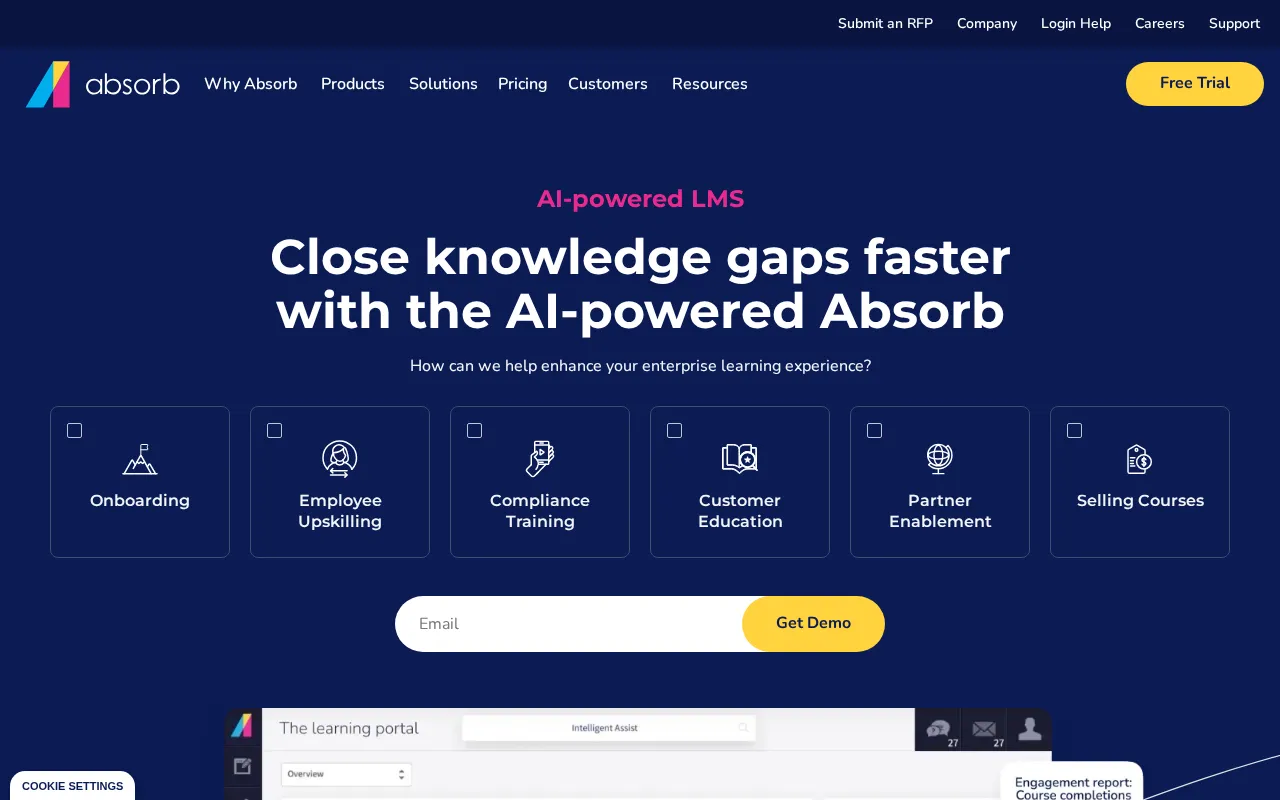 Absorb LMS Software — preview screenshot