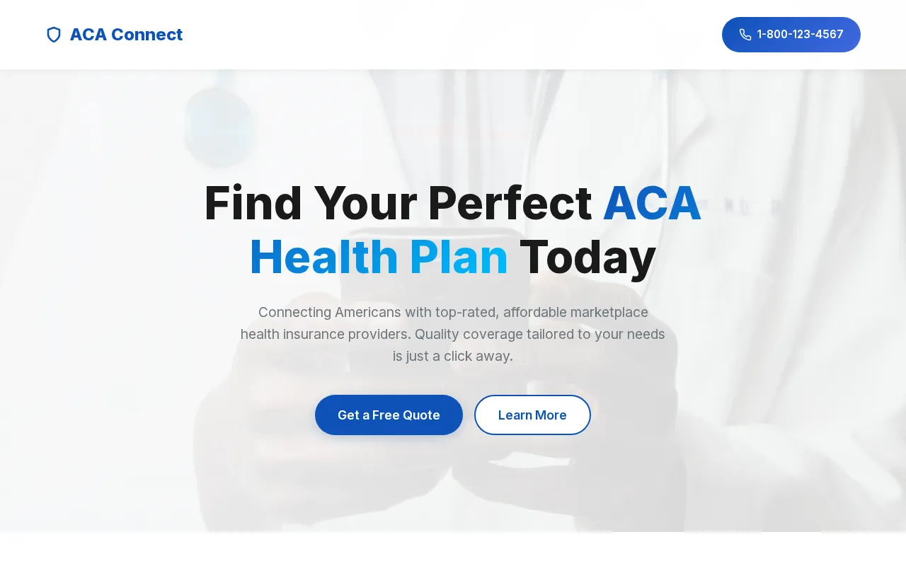 ACA Health Insurance Connect — preview screenshot