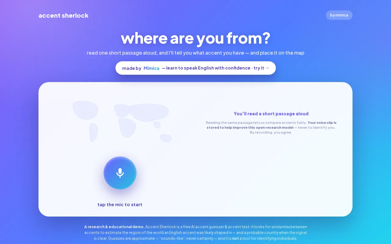 accent sherlock — preview screenshot
