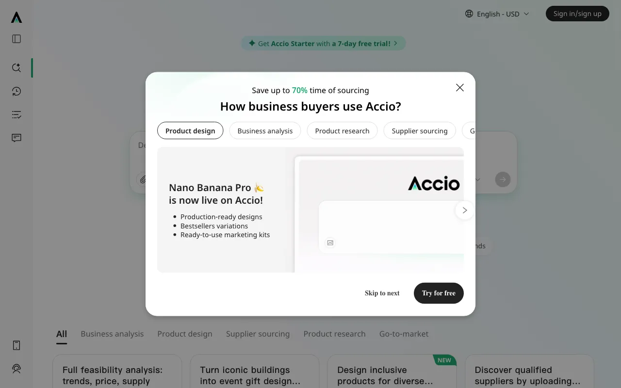 Accio — preview screenshot
