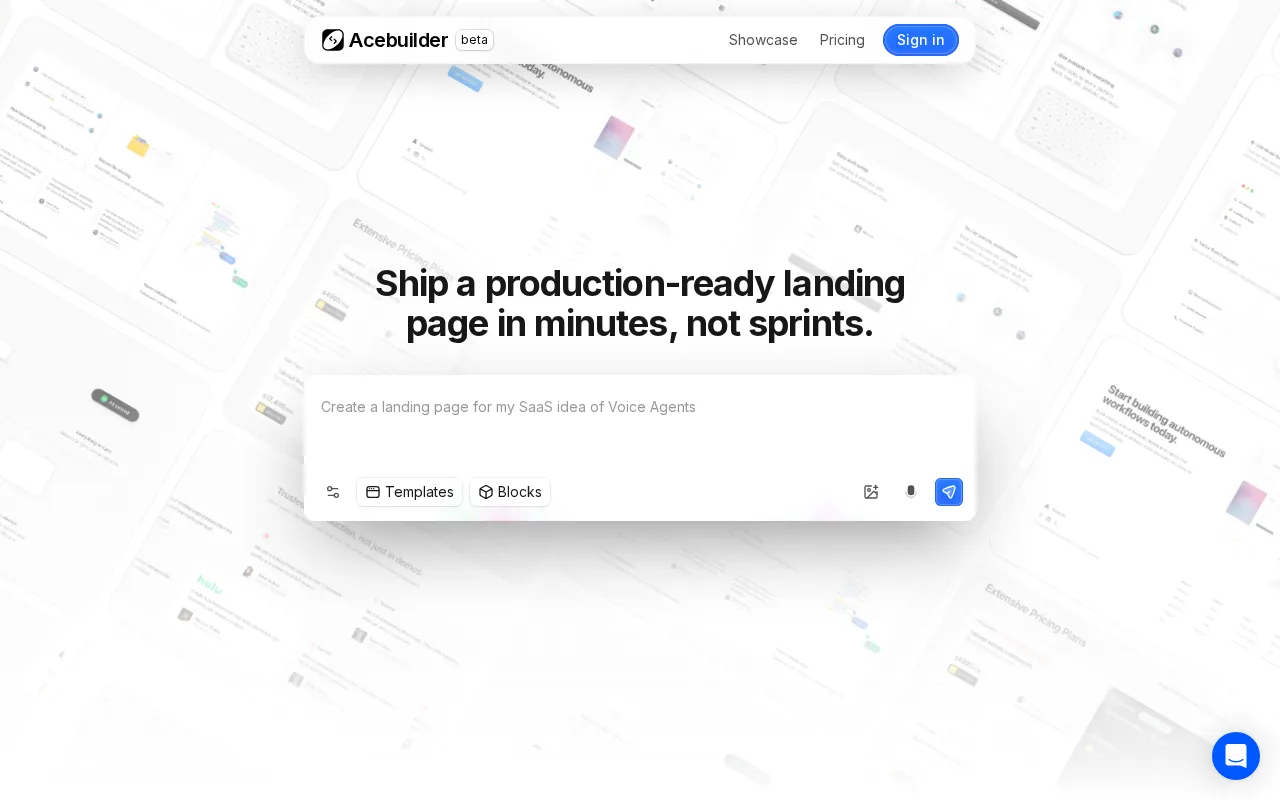 Acebuilder — preview screenshot
