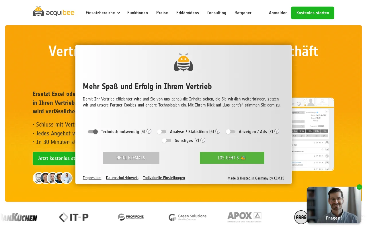 Acquibee — preview screenshot