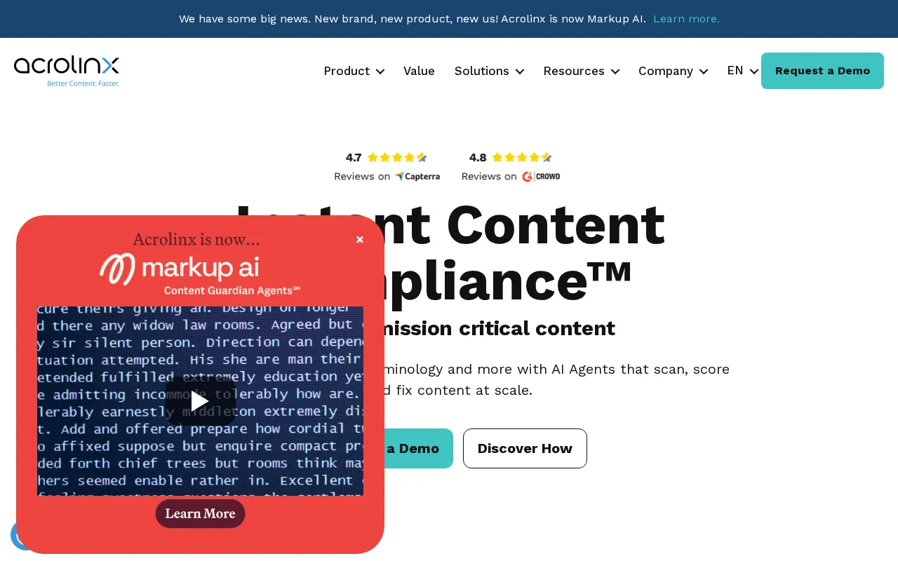 Acrolinx — preview screenshot