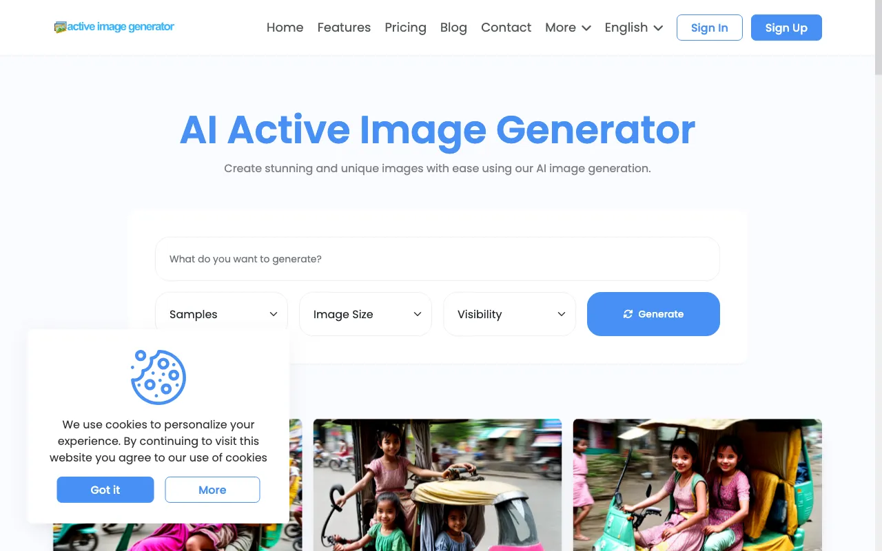 Active Image Generator — preview screenshot