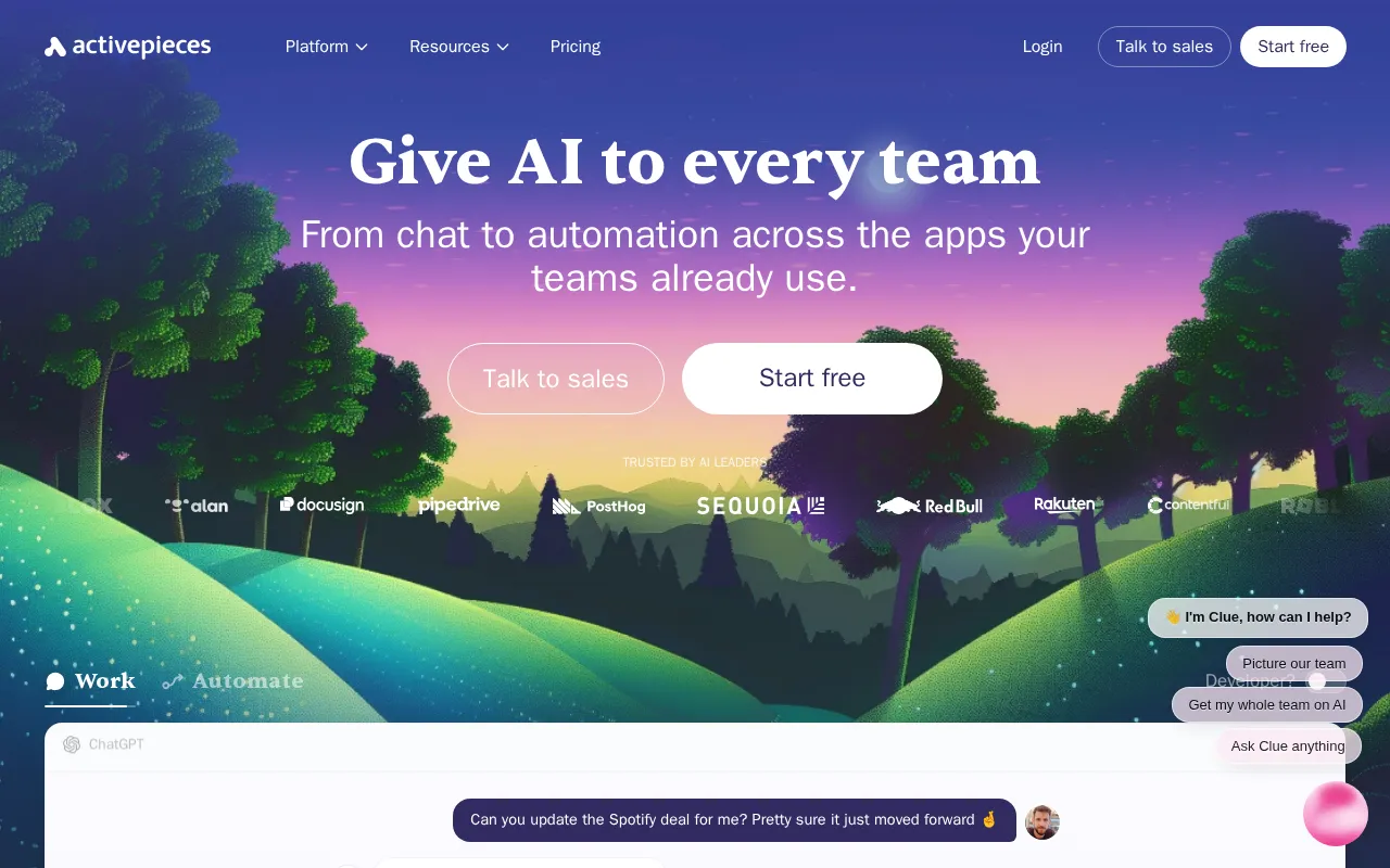 Activepieces — preview screenshot