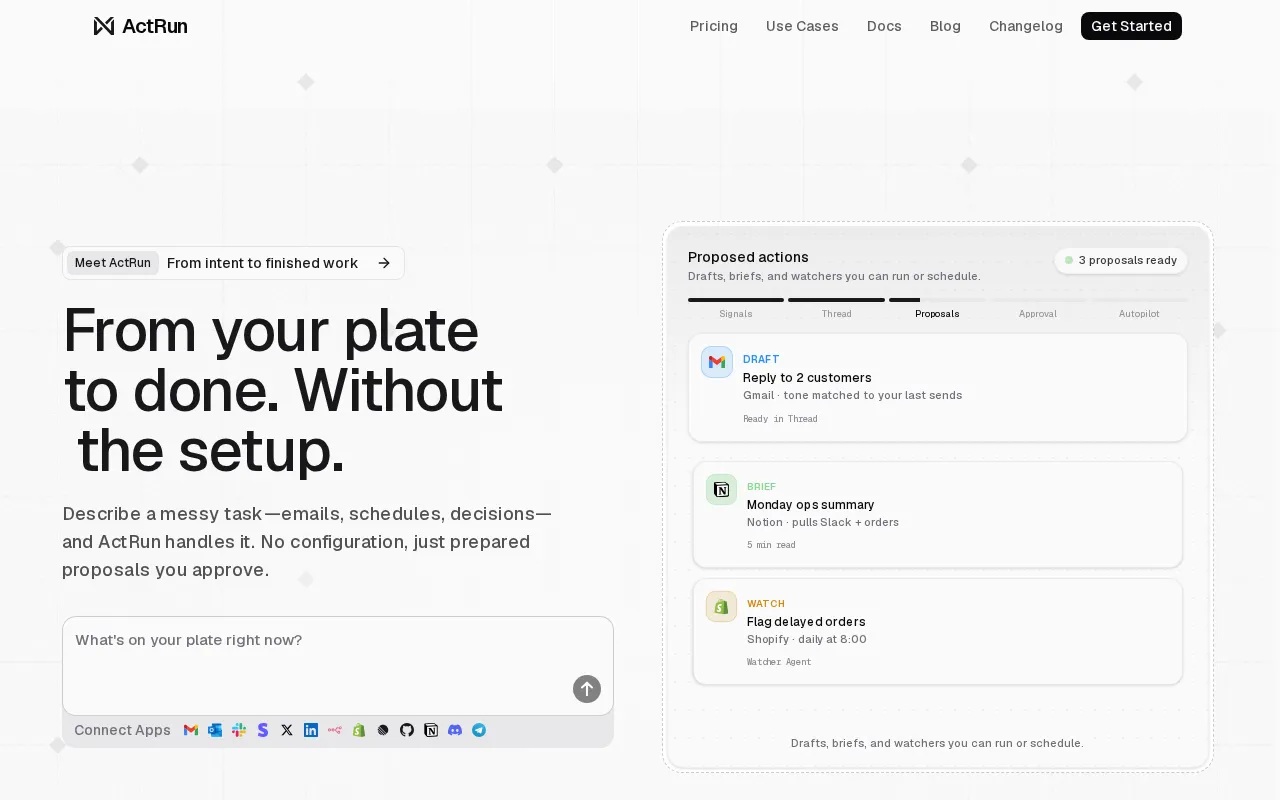 ActRun — preview screenshot