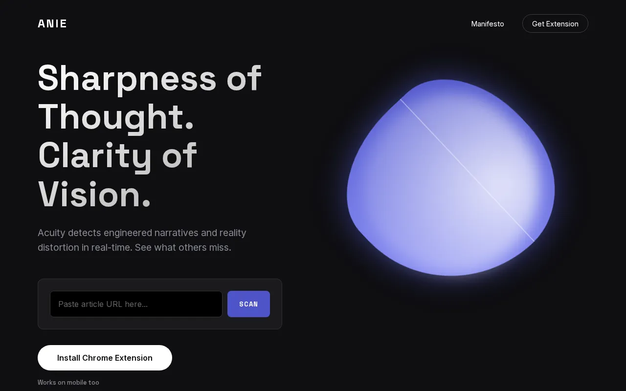 Acuity Narrative Integrity Engine — preview screenshot