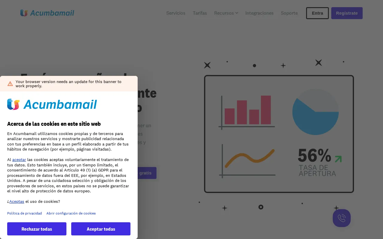 Acumbamail — preview screenshot