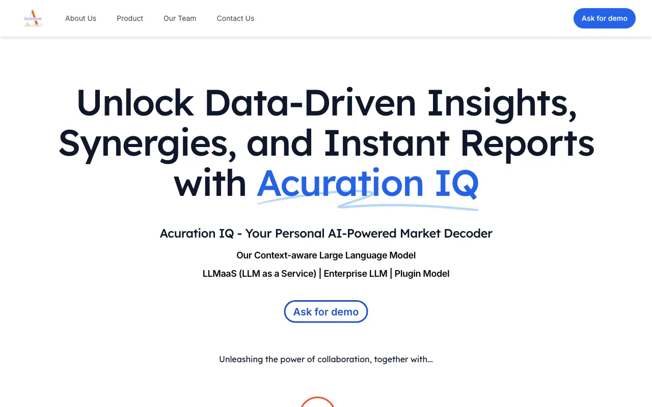 Acuration — preview screenshot