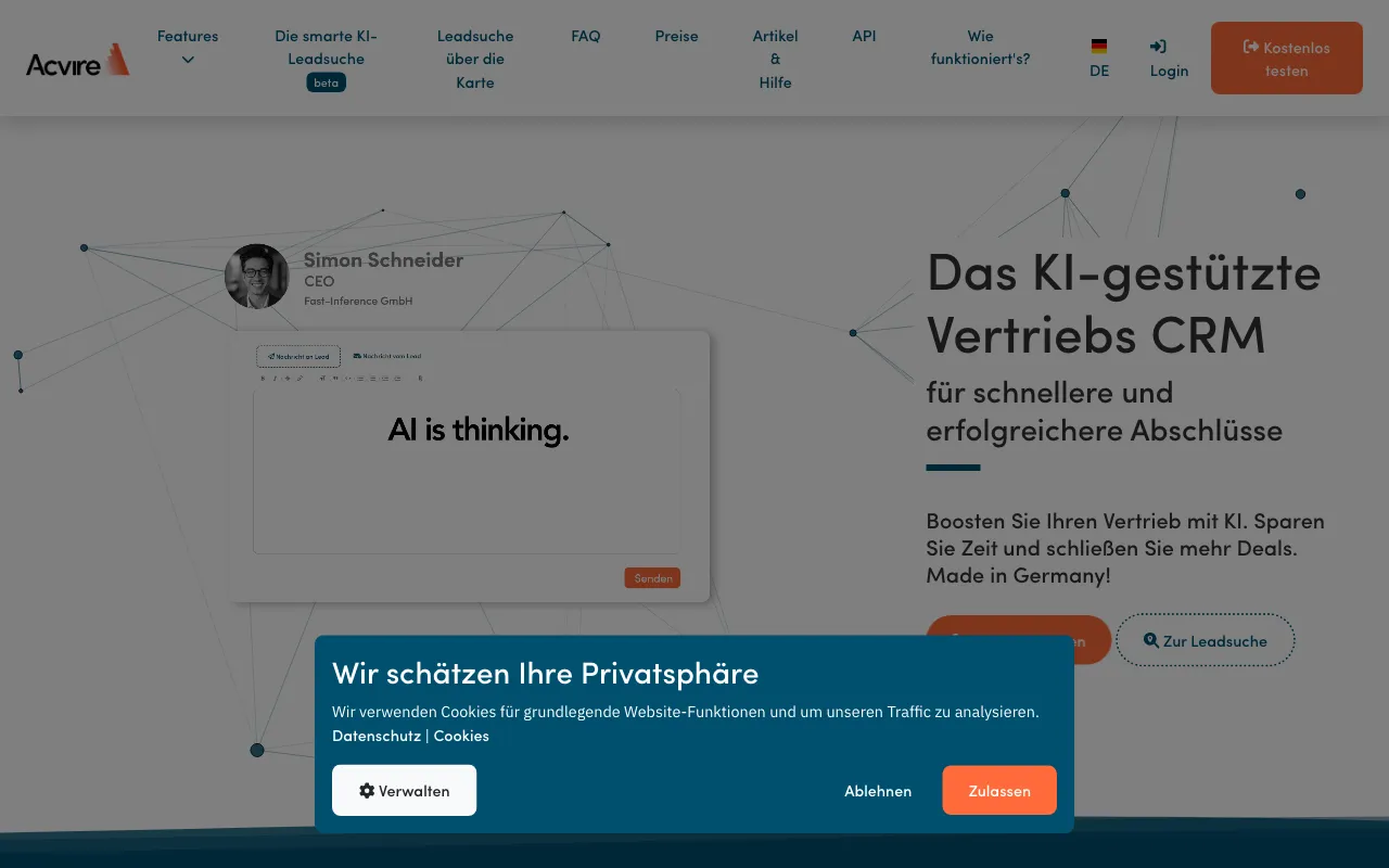 Acvire — preview screenshot