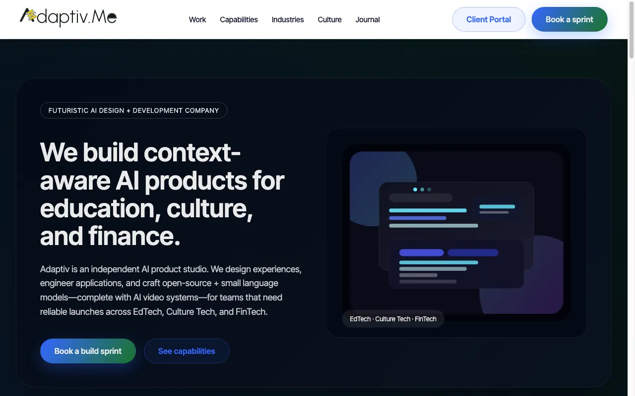 Adaptiv Me — preview screenshot