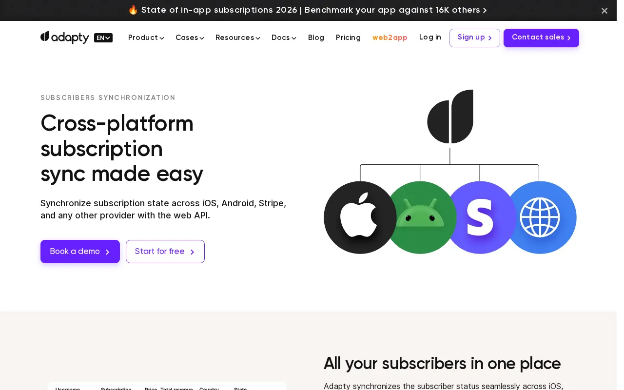 Adapty — pricing page