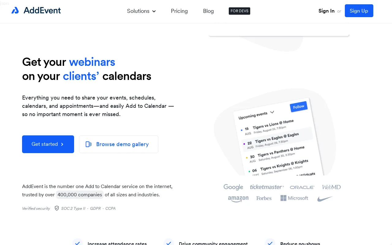 Addevent — preview screenshot
