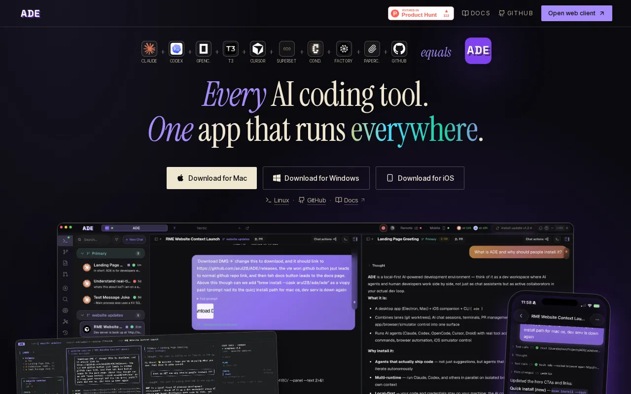 ADE — preview screenshot