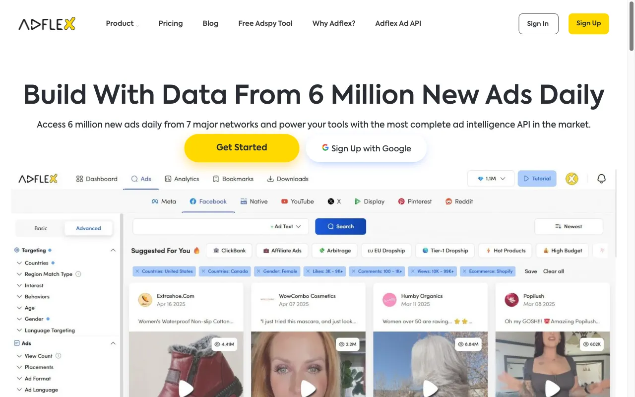 Adflex Ad Intelligence — preview screenshot