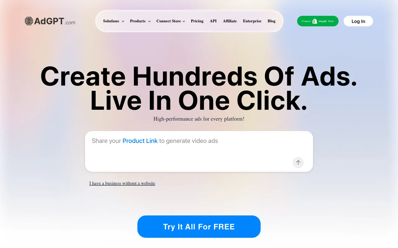 AdGPT.com — preview screenshot