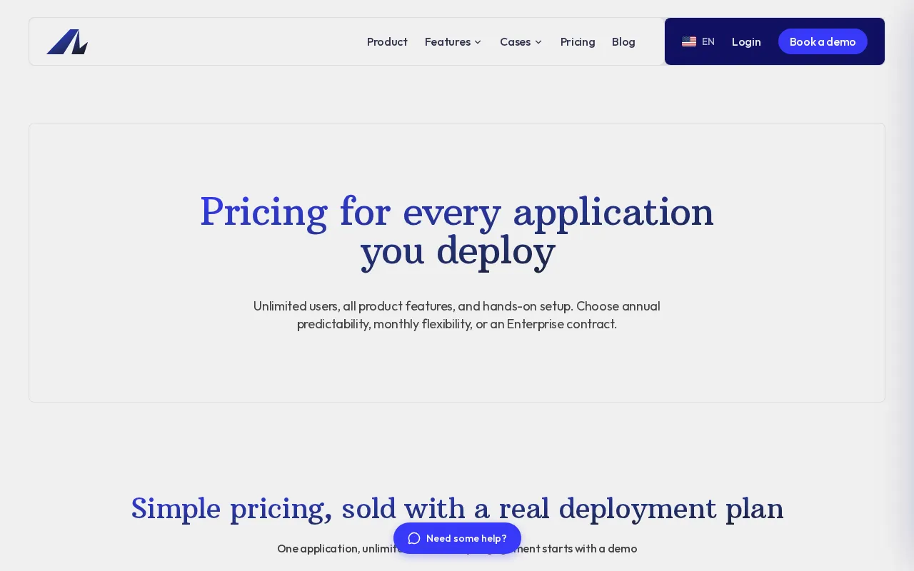 Adoption Layer — pricing page