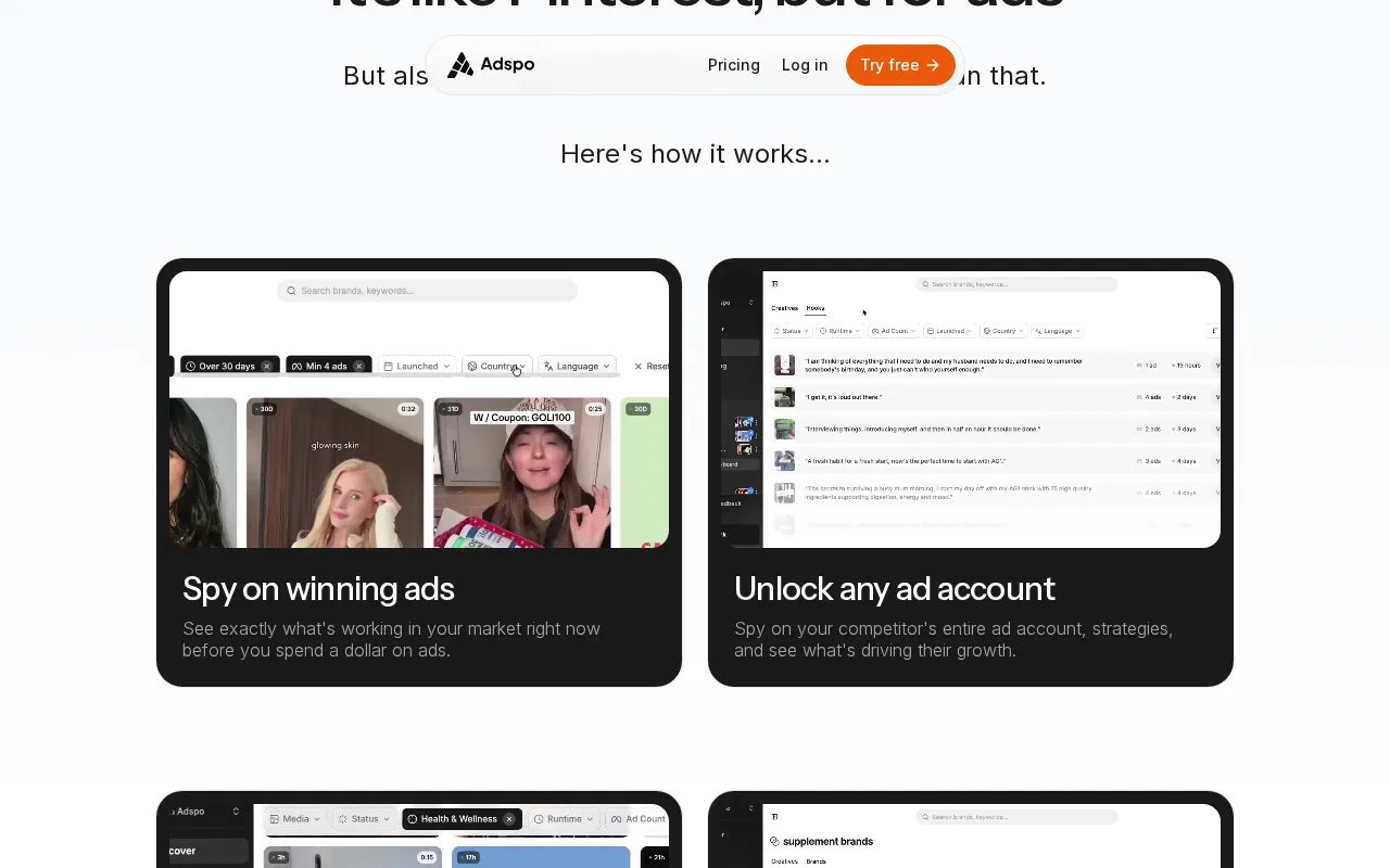 Adspo — preview screenshot
