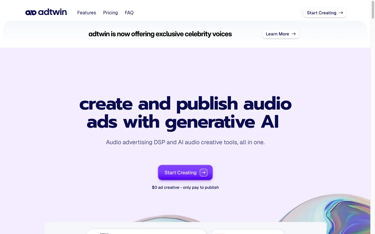 Adtwin AI — preview screenshot