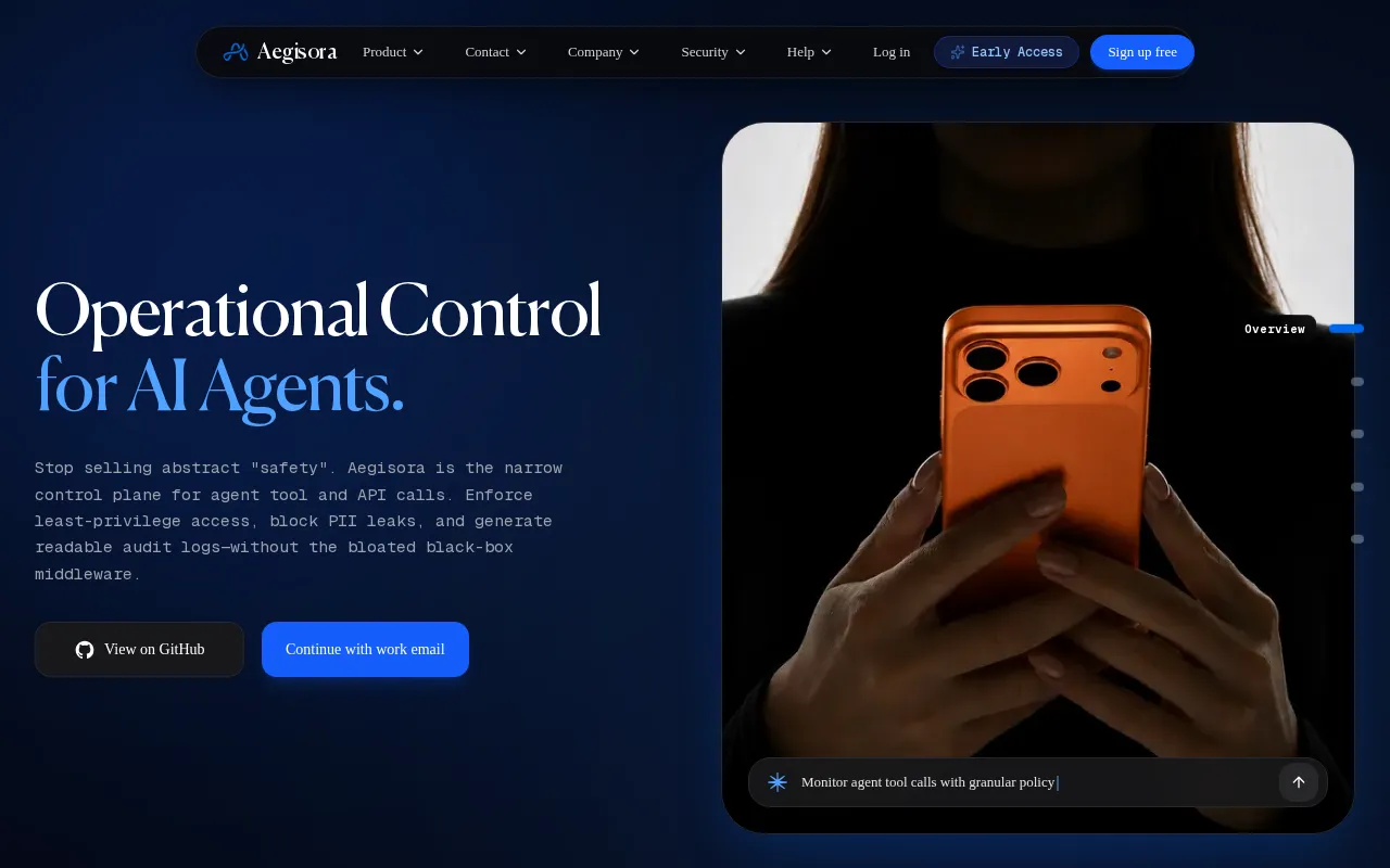 Aegisora — preview screenshot