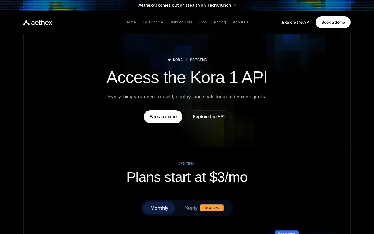 AethexAI — pricing page