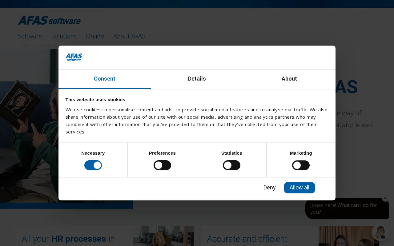 AFAS Software — preview screenshot