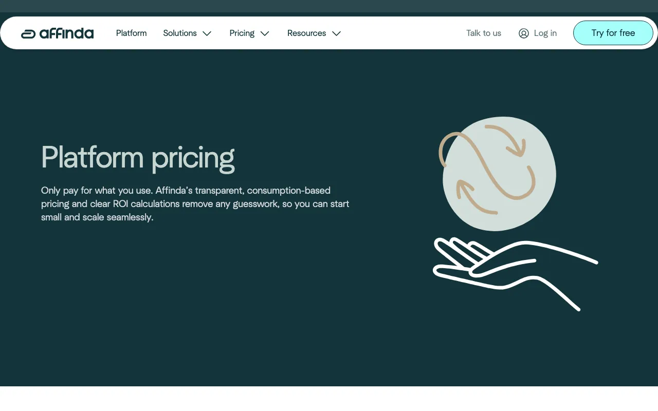affinda.com — pricing page