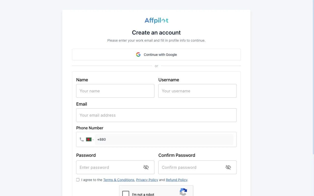 Affpilot AI — preview screenshot