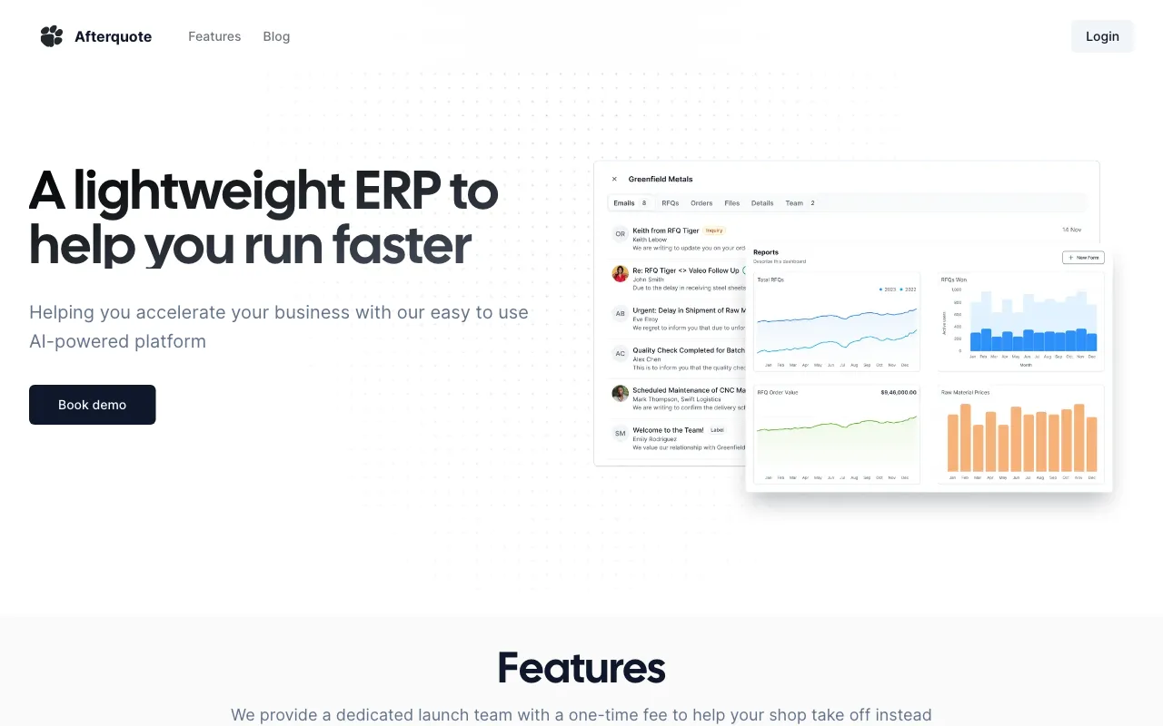 Afterquote — preview screenshot