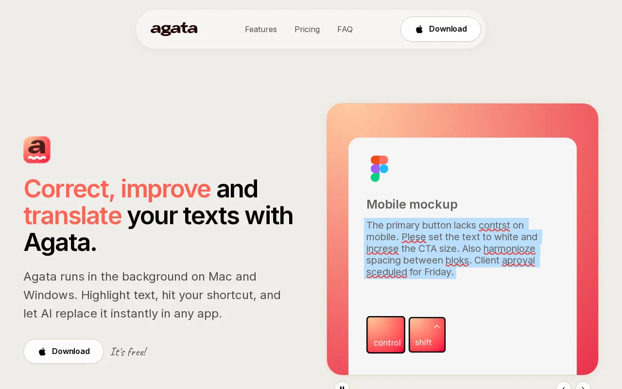 Agata — preview screenshot