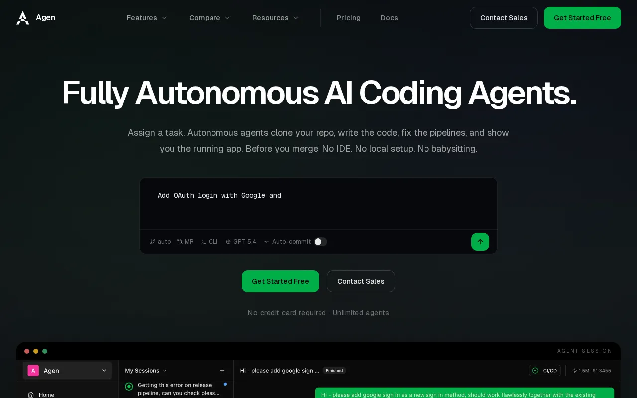 Agen — preview screenshot