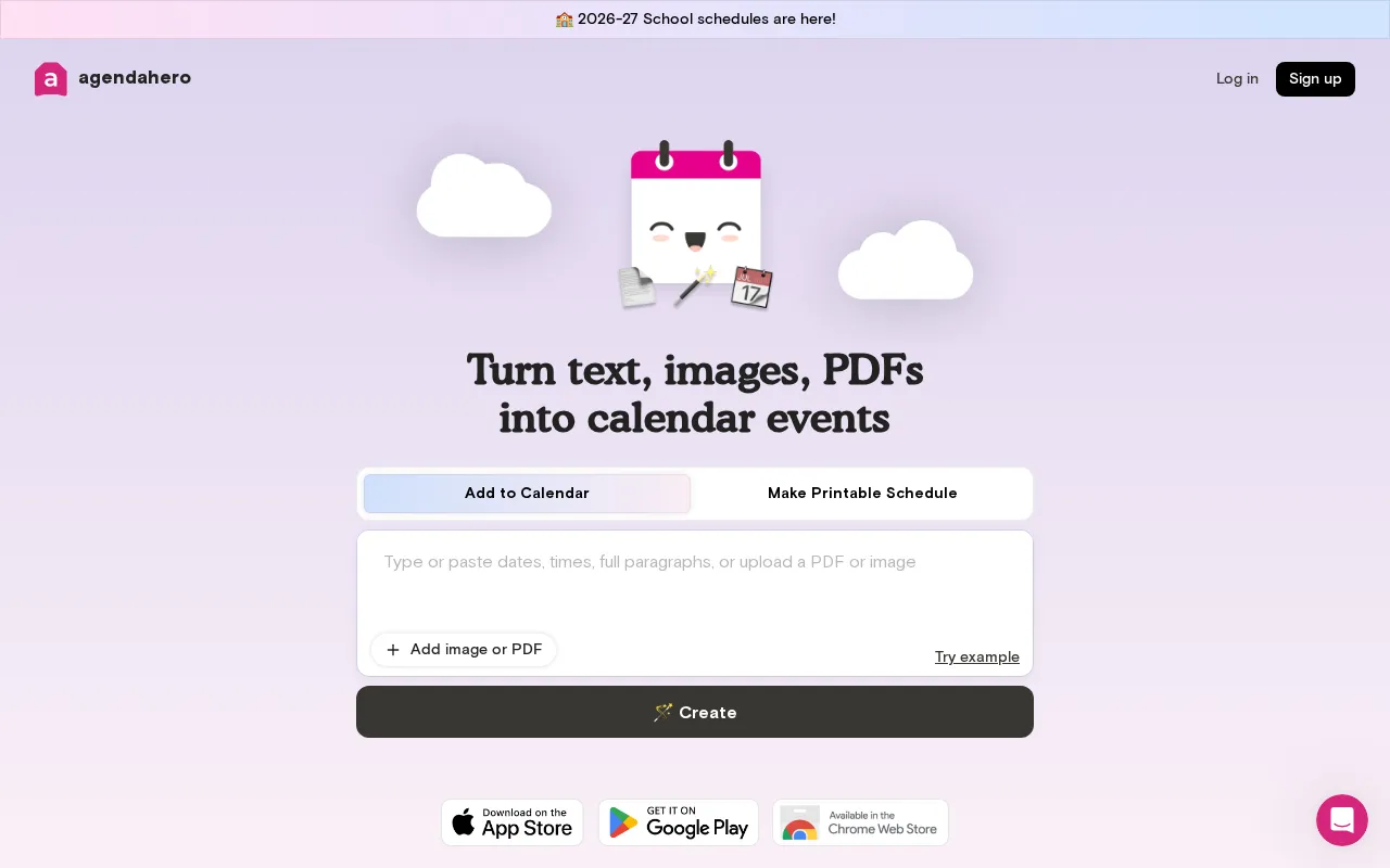 Agenda Hero — preview screenshot