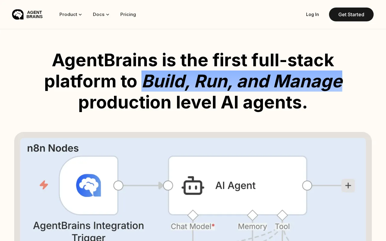 AgentBrains — preview screenshot